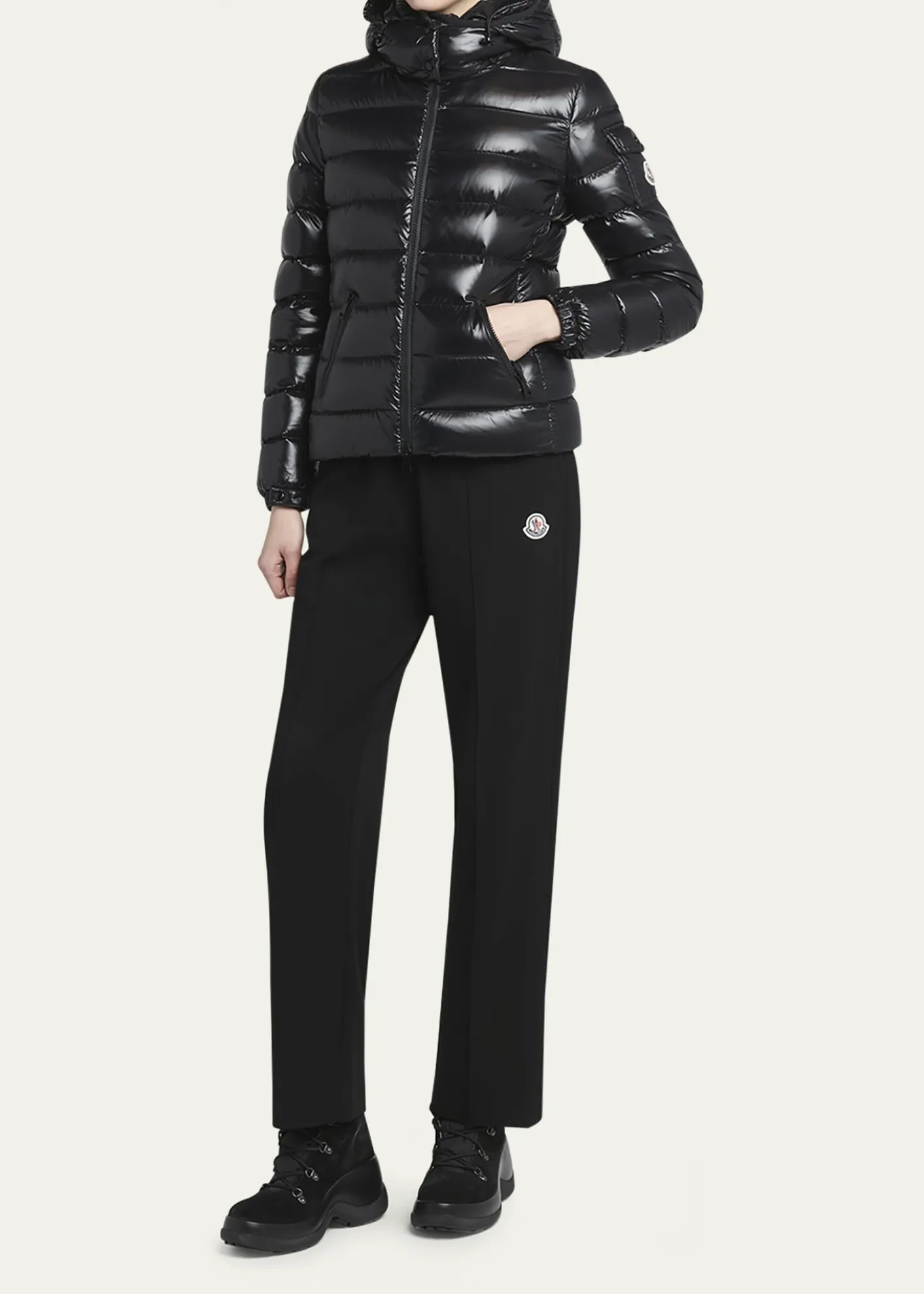 MonclerBady Hooded Short Down Jacket