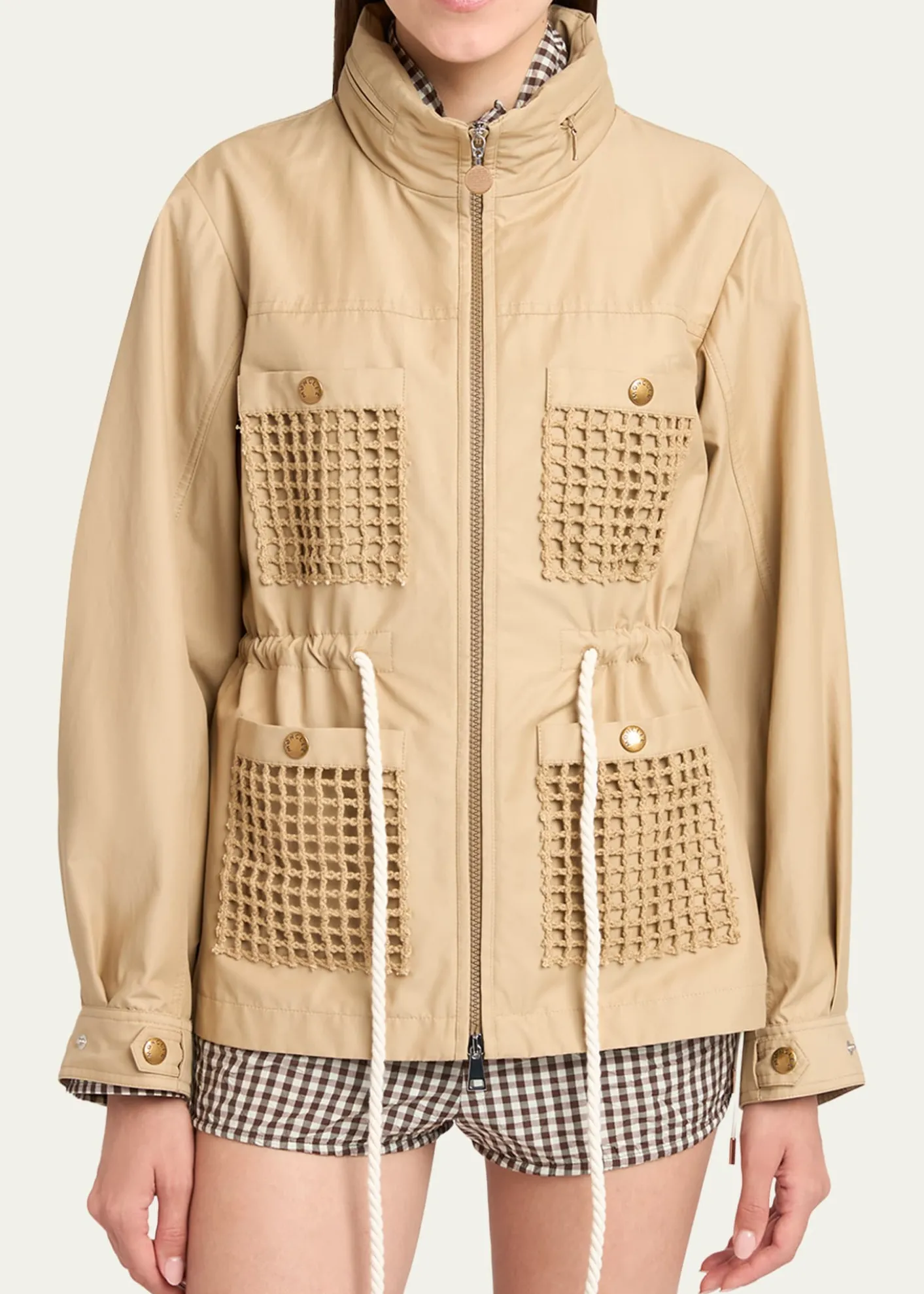 MonclerBougain Twill Hooded Jacket