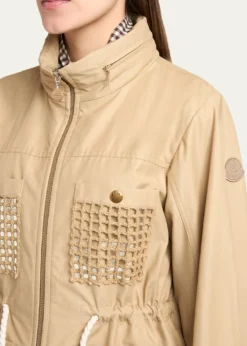 MonclerBougain Twill Hooded Jacket