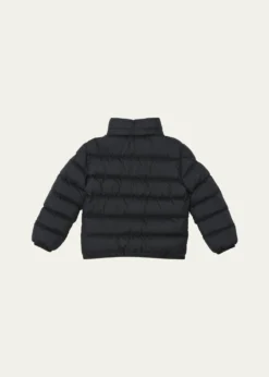 MonclerBoy's Bajan Airsoft Hooded Zip-Front Down Jacket, Size 4-6