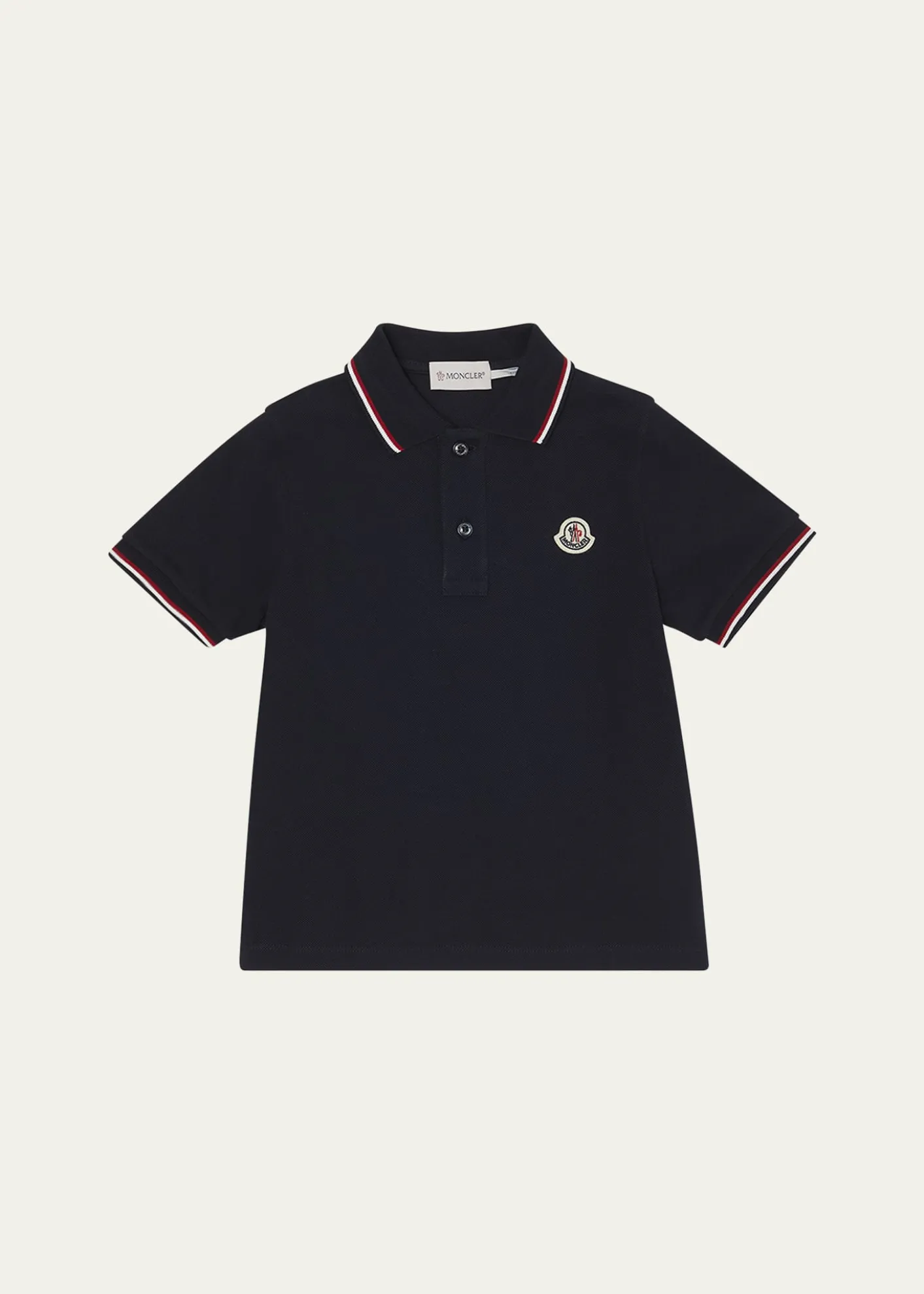 MonclerBoy's Logo Appliqué Short-Sleeve Polo Shirt, Size 4-6
