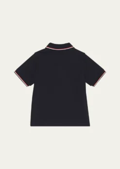 MonclerBoy's Logo Appliqué Short-Sleeve Polo Shirt, Size 4-6
