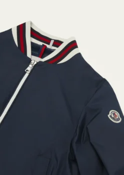 MonclerBoy's Maki Bomber with Striped Trim, Size 4-6