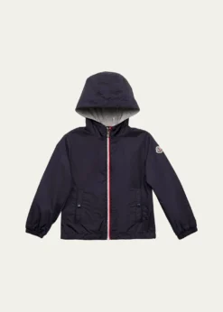 MonclerBoy's New Urville Hooded Rain Jacket, Size 4-6