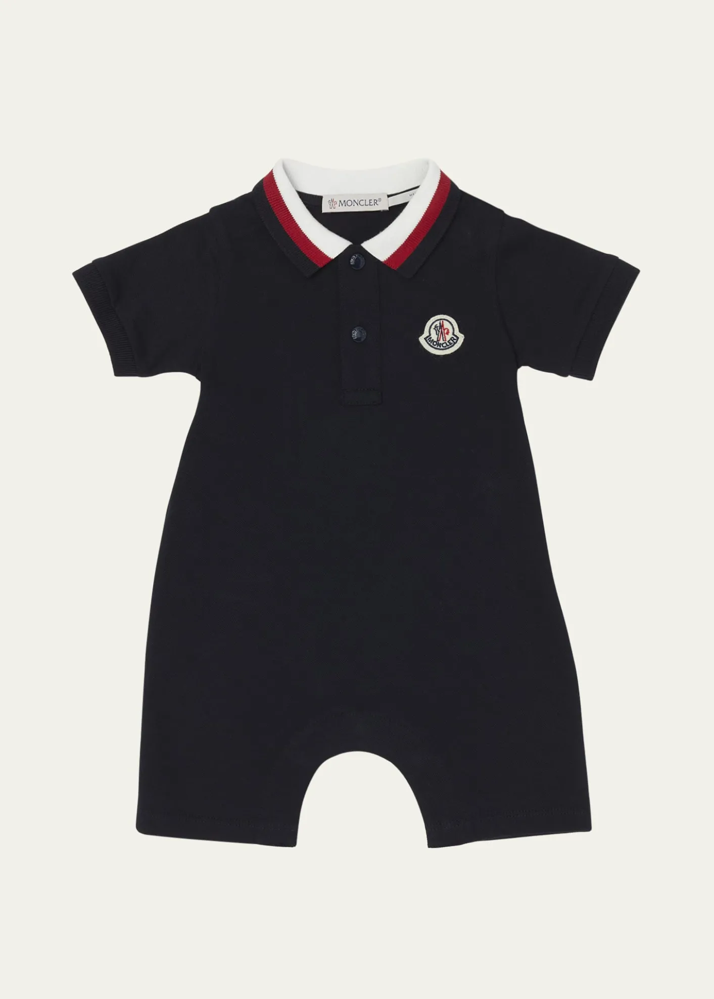 MonclerBoy's Pique Polo Playsuit, Size Newborn-24M