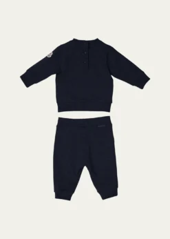 MonclerBoy's Teddy Bear Logo Sweatshirt & Sweatpants, Size 6M-3