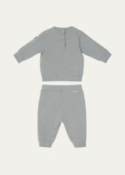 MonclerBoy's Teddy Bear Logo Sweatshirt & Sweatpants, Size 6M-3