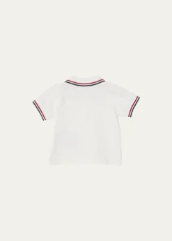MonclerBoy's Tricolor-Trim Short-Sleeve Polo Shirt, Size 6M-3