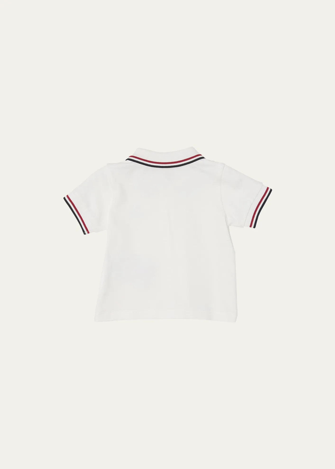 MonclerBoy's Tricolor-Trim Short-Sleeve Polo Shirt, Size 6M-3
