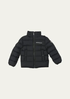 MonclerBoy's Bajan Airsoft Hooded Zip-Front Down Jacket, Size 12-14