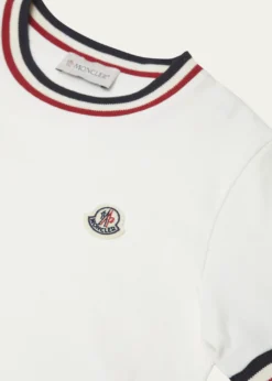 Moncler Boy's Classic Logo Emblem T-Shirt, Size 8-14
