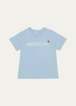 Moncler Boy's Embroidered Logo-Print T-Shirt, Size 12-14