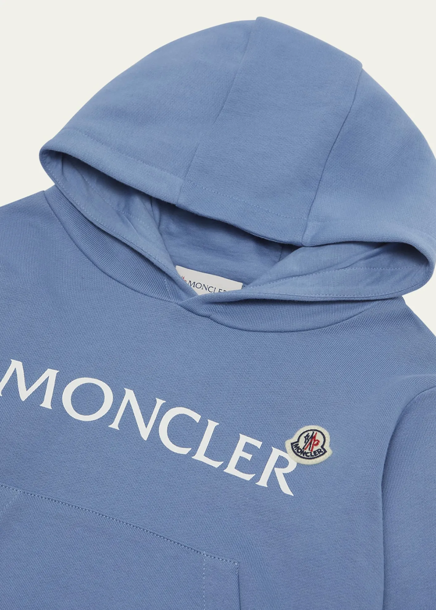 MonclerBoy's Embroidered Logo Patch Hoodie, Size 12-14
