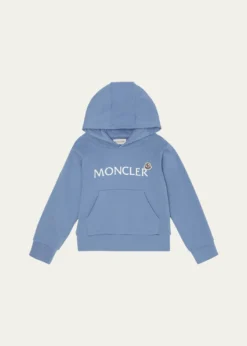 MonclerBoy's Embroidered Logo Patch Hoodie, Size 12-14