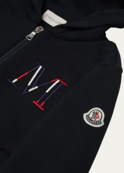 MonclerBoy's Embroidered M Hoodie & Joggers, Size 4-6