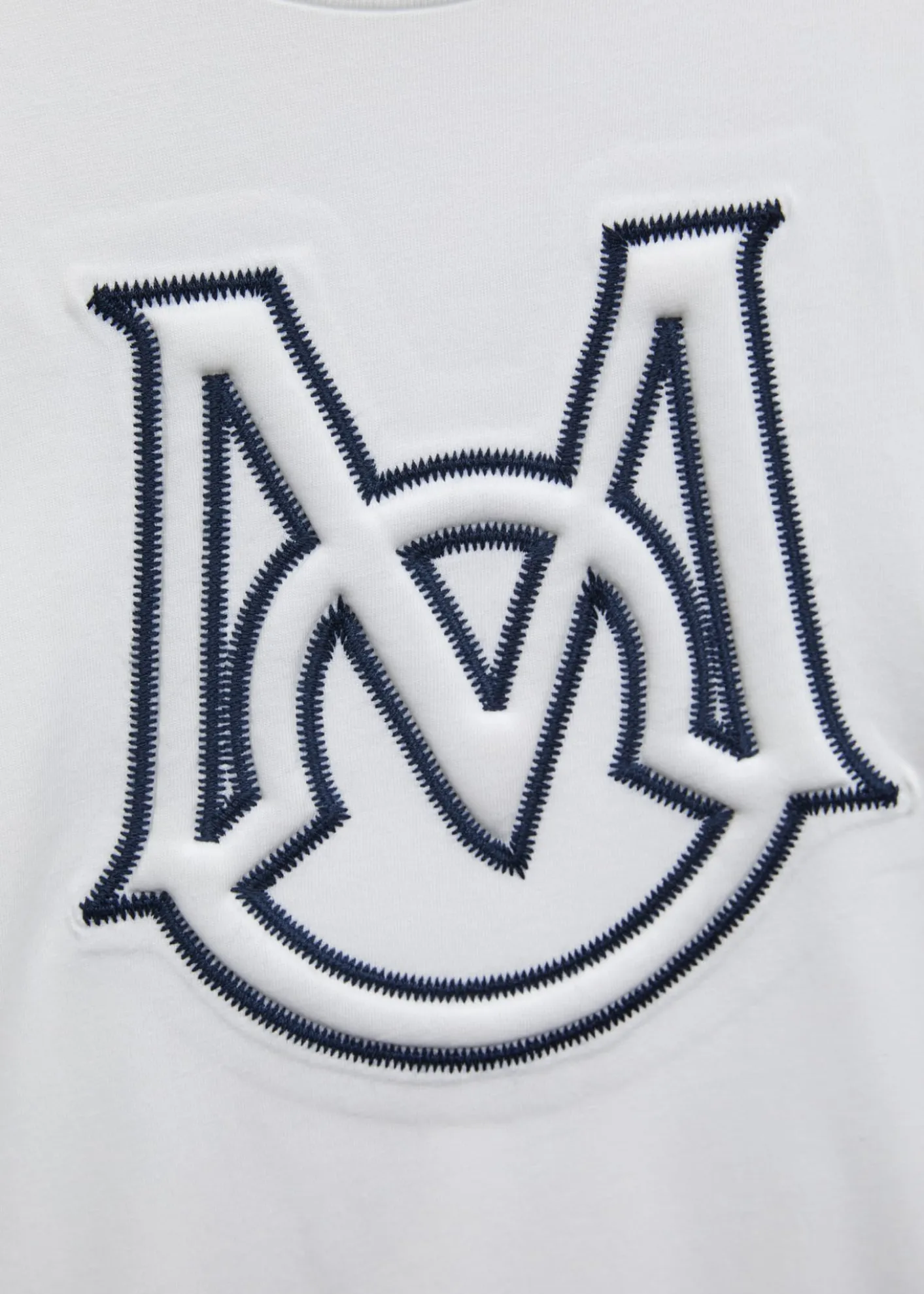 MonclerBoy's Embroidered Monogram T-Shirt, Size 4-14