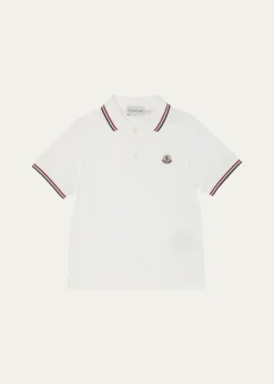 MonclerBoy's Logo-Applique Short-Sleeve Polo Shirt, Size 8-10