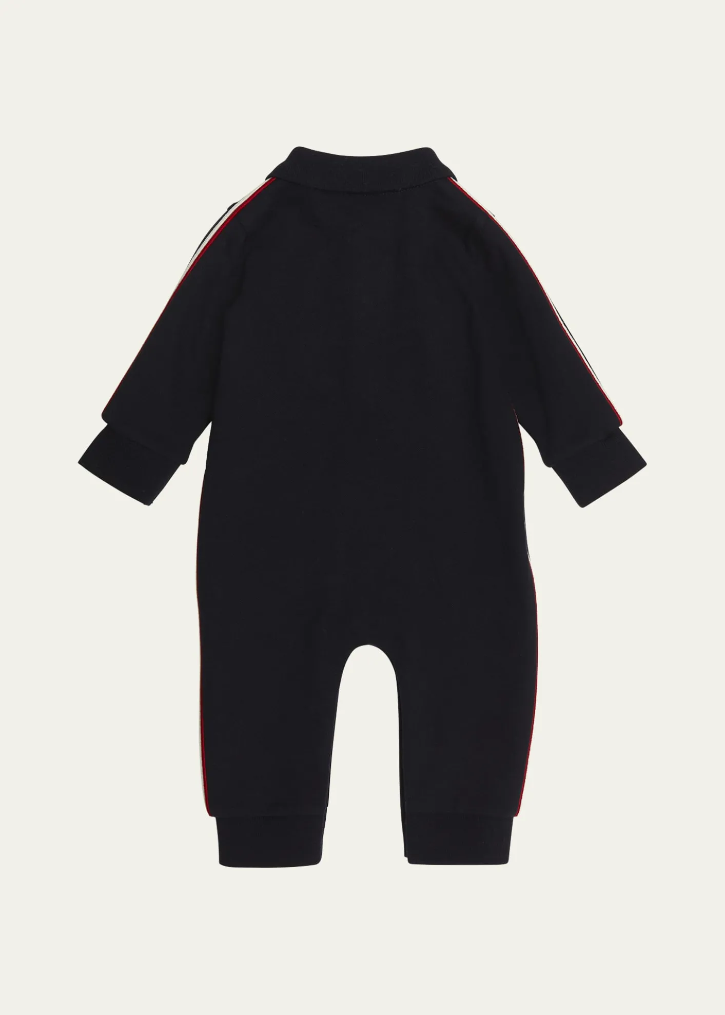 MonclerBoy's Logo-Print Polo Romper, Size Newborn-24M