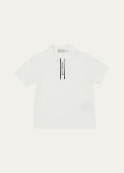 MonclerBoy's Logo-Print Polo Shirt, Size 8-10