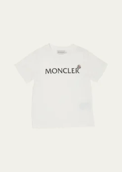 MonclerBoy's Logo-Print Short-Sleeve Shirt, Size 12-14