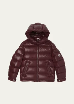 MonclerBoy's Maya Hooded Short Down Jacket, Size 12-14