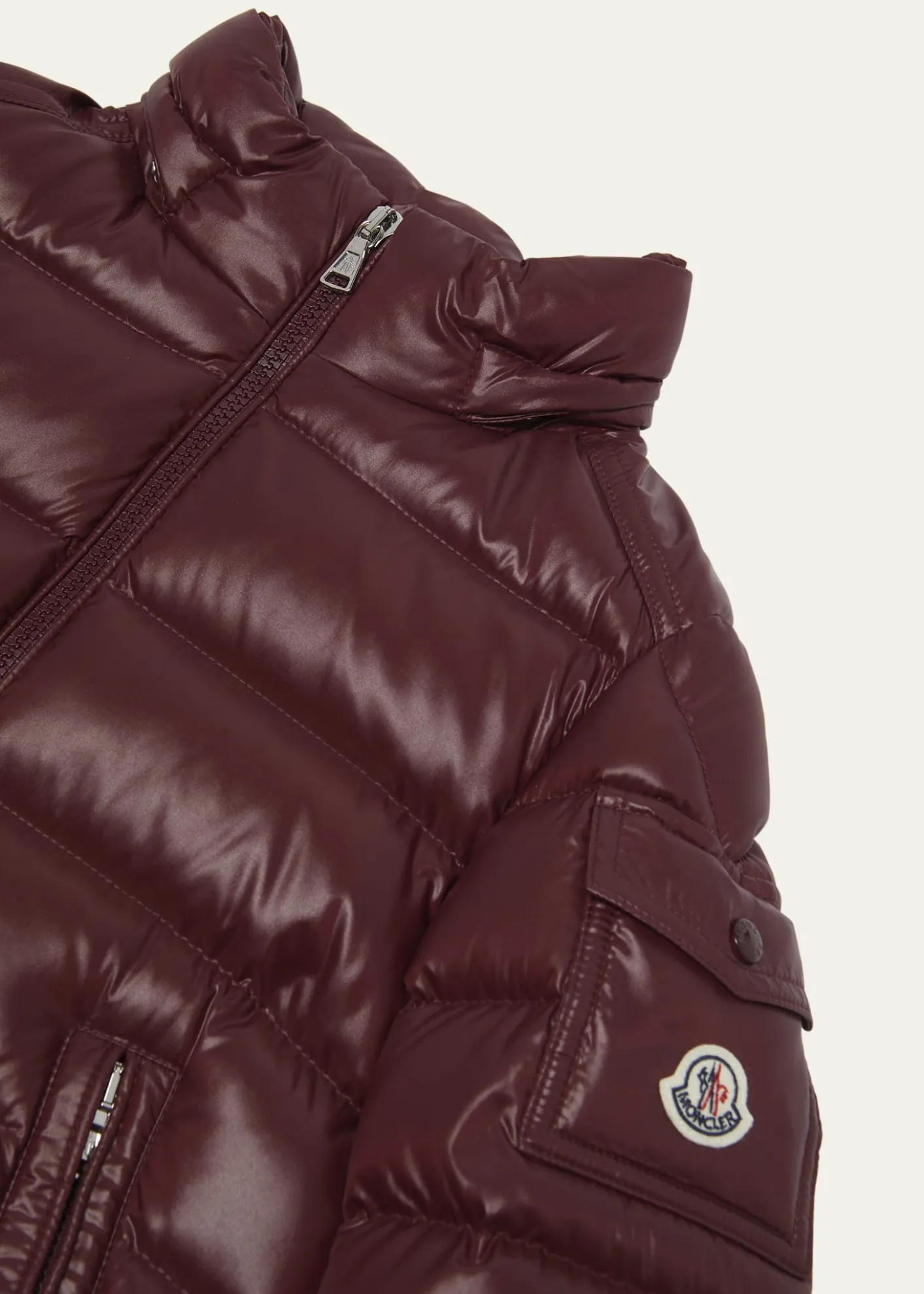 MonclerBoy's Maya Hooded Short Down Jacket, Size 12-14