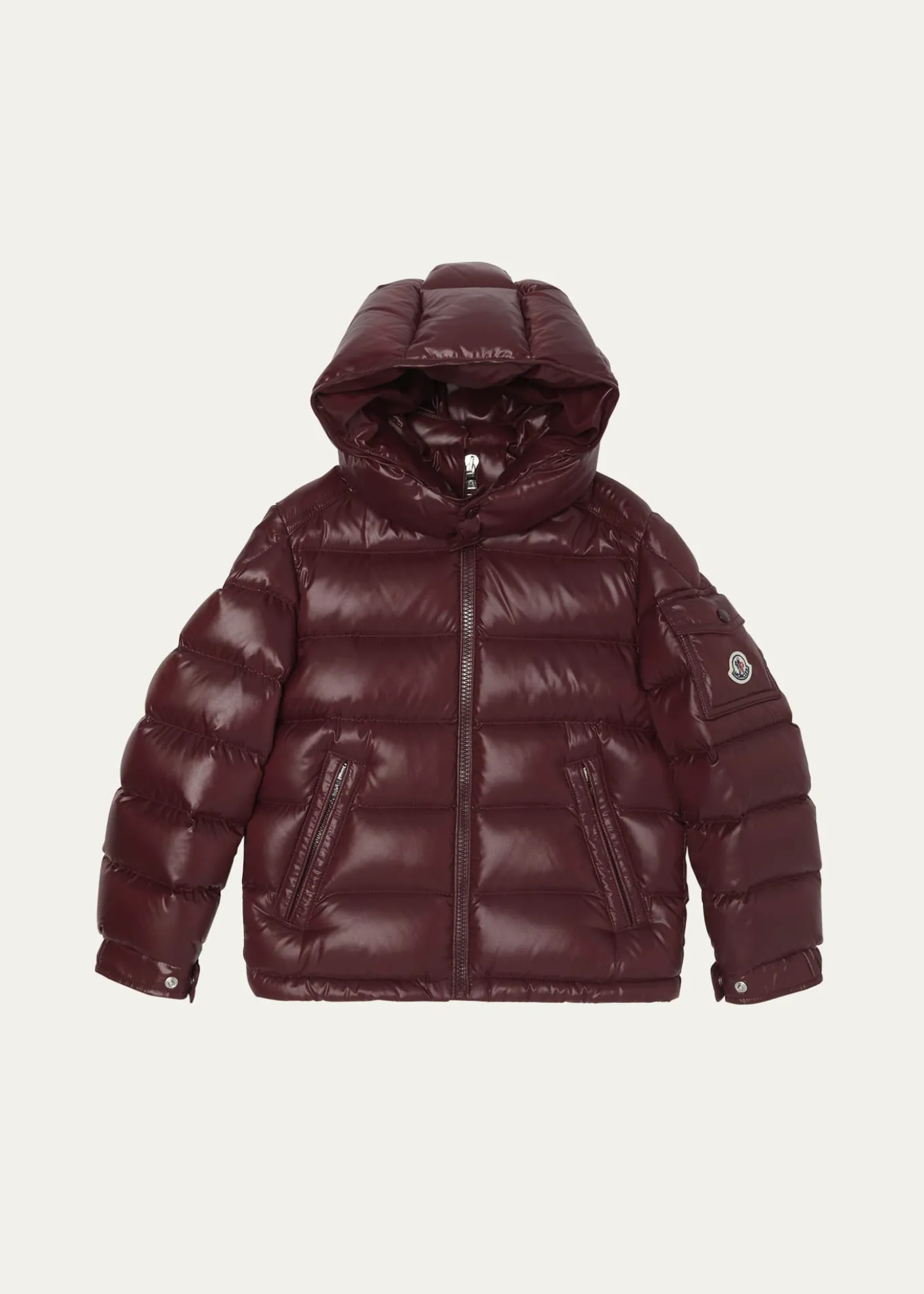 MonclerBoy's Maya Hooded Short Down Jacket, Size 8-10