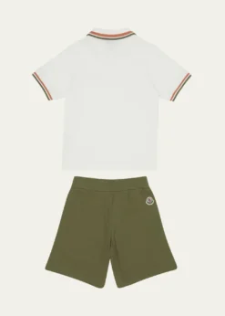 MonclerBoy's Polo Shirt W/ Shorts Set, Size 8-10