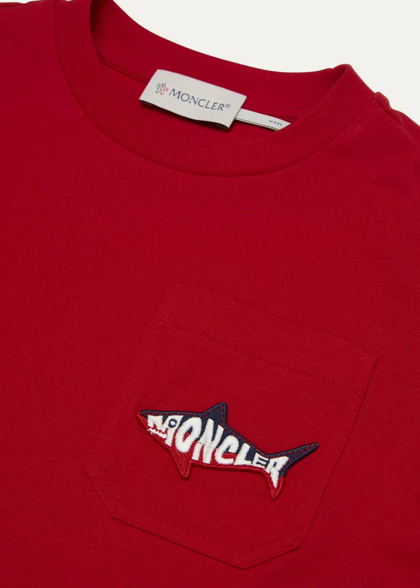MonclerBoy's Shark Logo Short-Sleeve T-Shirt, Size 12-14