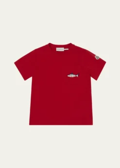 MonclerBoy's Shark Logo Short-Sleeve T-Shirt, Size 12-14