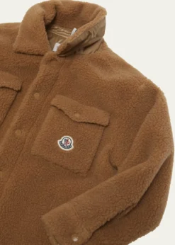 MonclerBoy's Teddy Fleece Shirt Jacket, Size 12-14