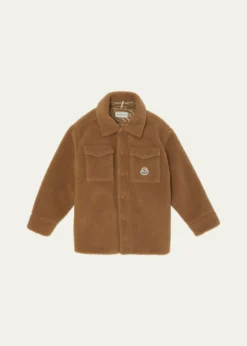 MonclerBoy's Teddy Fleece Shirt Jacket, Size 12-14