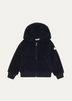 MonclerBoy's Teddy Fleece Zip-Front Sweatshirt, Size 12-14