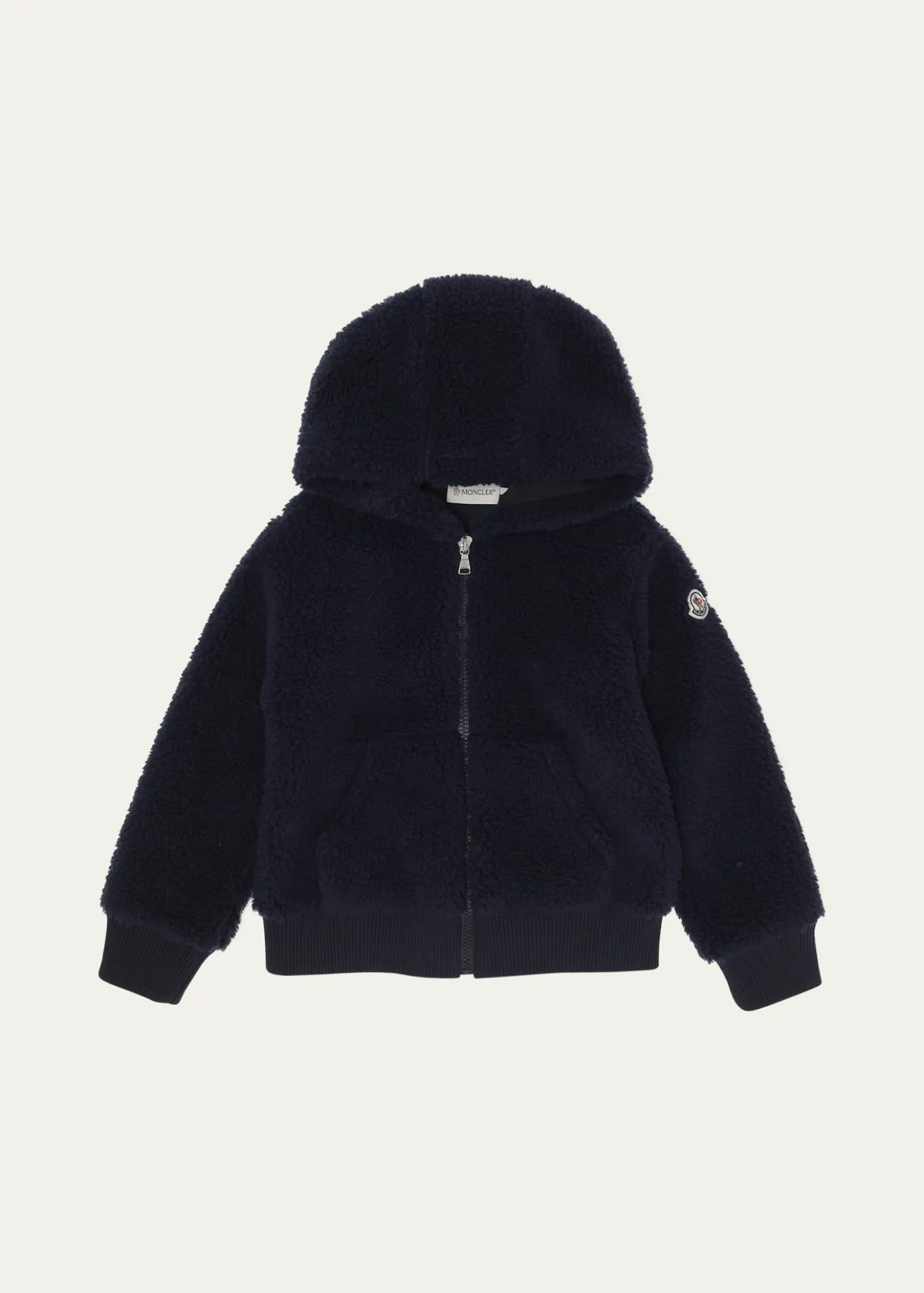 MonclerBoy's Teddy Fleece Zip-Front Sweatshirt, Size 4-6