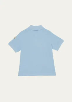 Moncler Boy's Tri-Stripe Pique Polo Shirt, Size 12-14