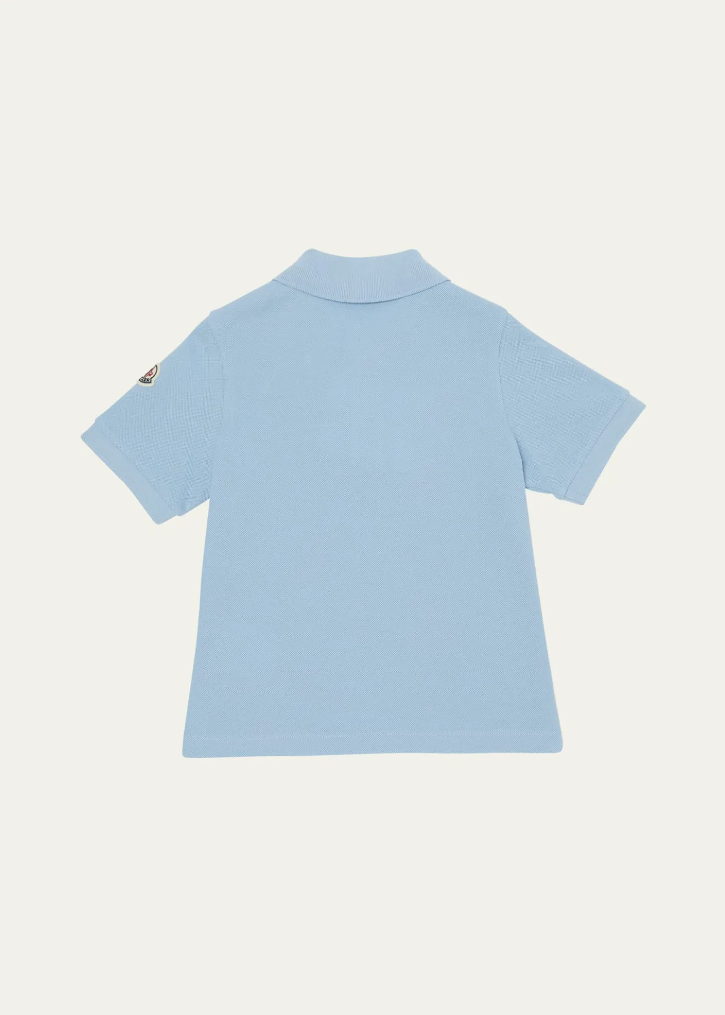 Moncler Boy's Tri-Stripe Pique Polo Shirt, Size 12-14