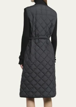 MonclerButor Diamond-Quilted Long Down Vest