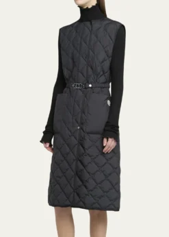 MonclerButor Diamond-Quilted Long Down Vest