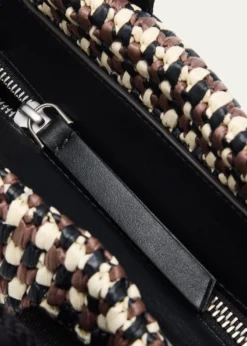 MonclerCaradoc Micro Raffia Crochet Tote Bag