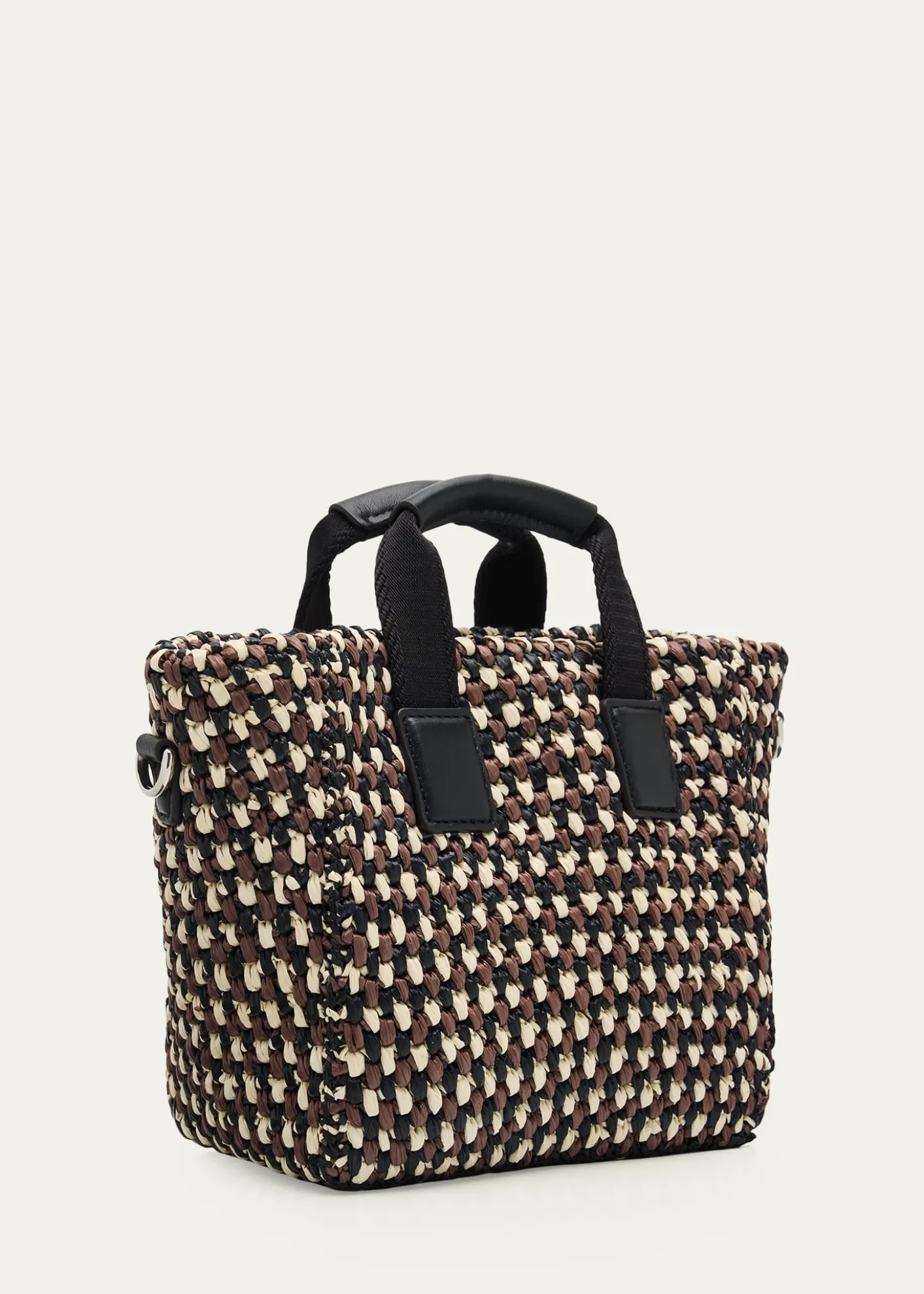 MonclerCaradoc Micro Raffia Crochet Tote Bag