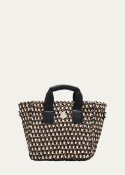 MonclerCaradoc Micro Raffia Crochet Tote Bag