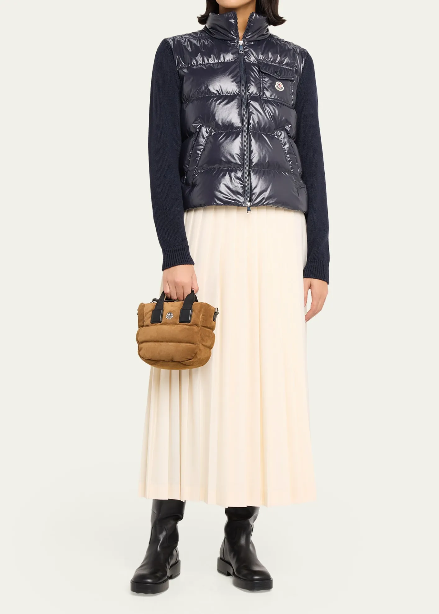 MonclerCaradoc Micro Suede Tote Bag