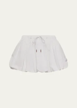 MonclerCotton Blend Balloon Mini Skirt