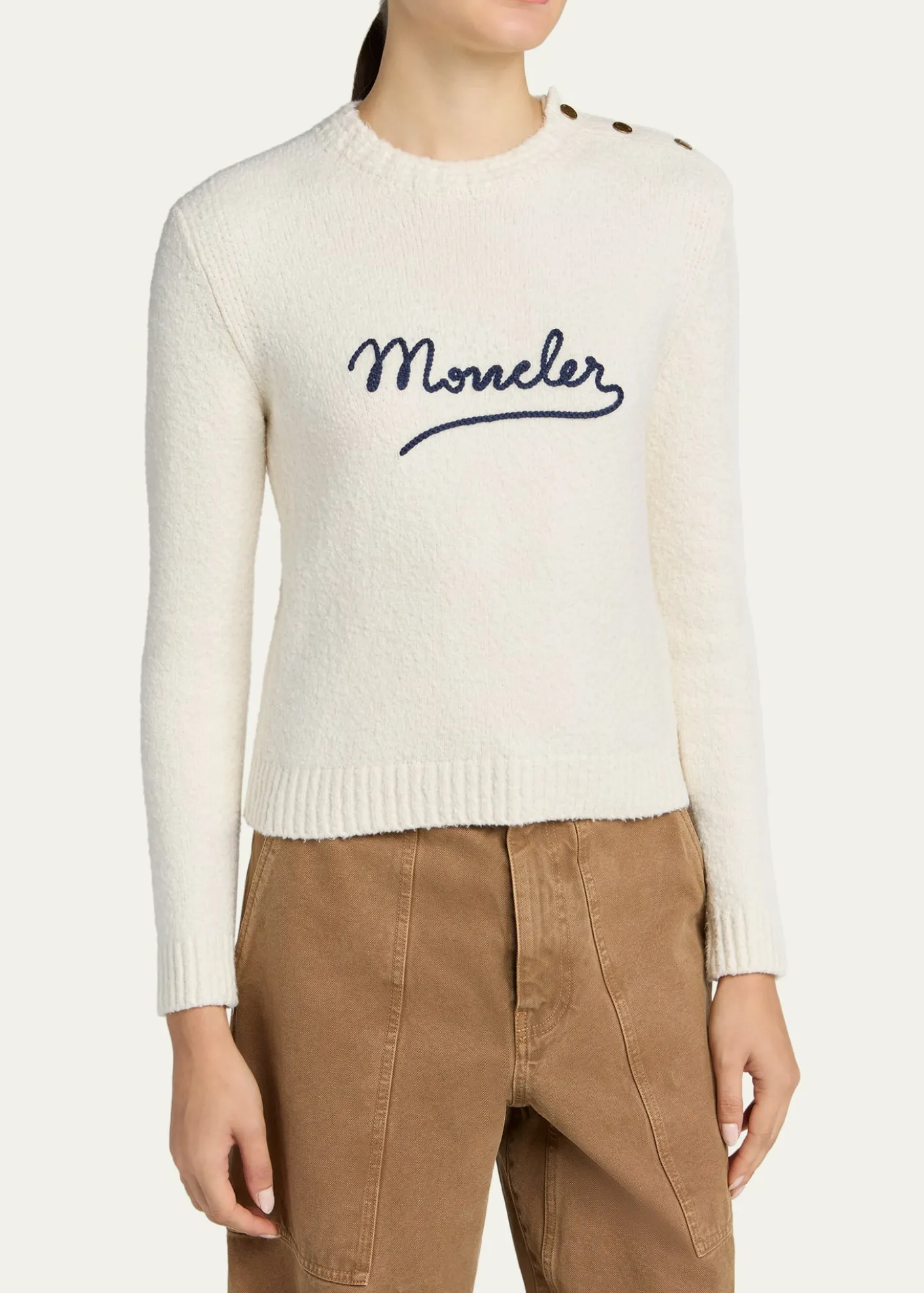MonclerCrewneck Logo Sweater