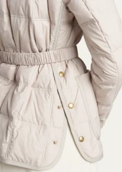 MonclerCygnes Belted Short Down Jacket