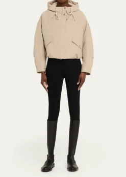 MonclerEucalyptus Hooded Short Down Jacket