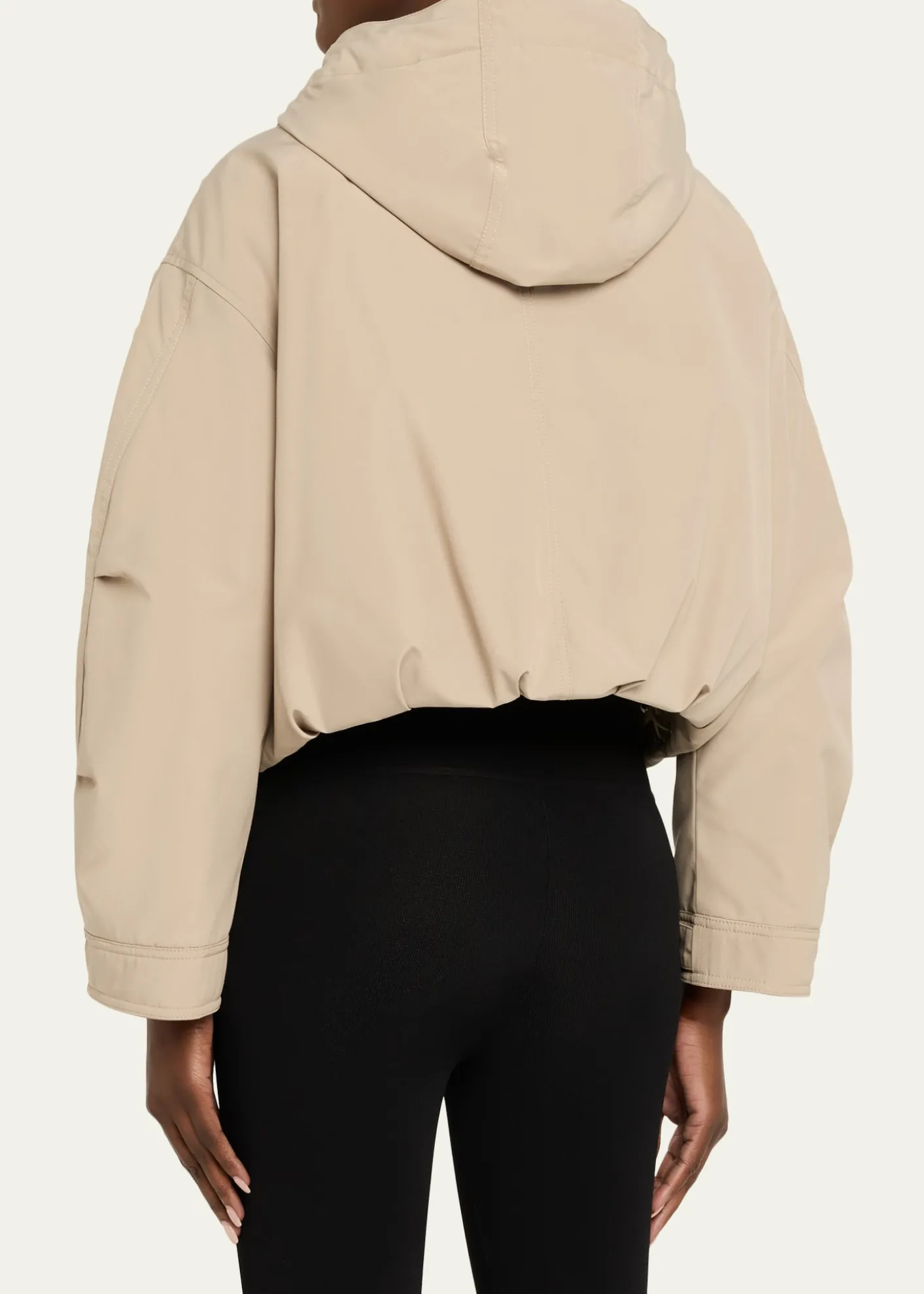 MonclerEucalyptus Hooded Short Down Jacket