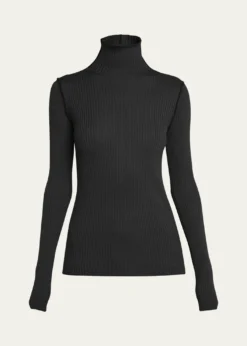 MonclerExtra Fine Wool Ribbed Turtleneck Sweater
