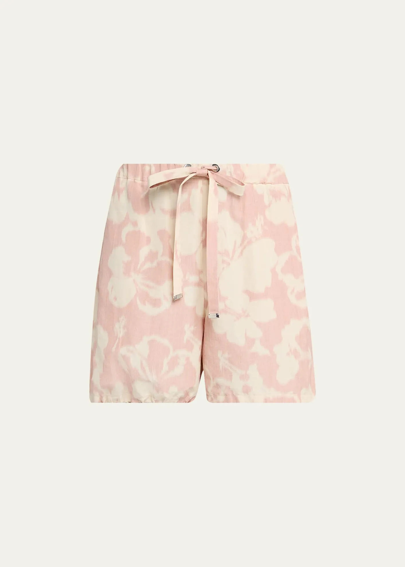 MonclerFloral-Print Drawstring Shorts