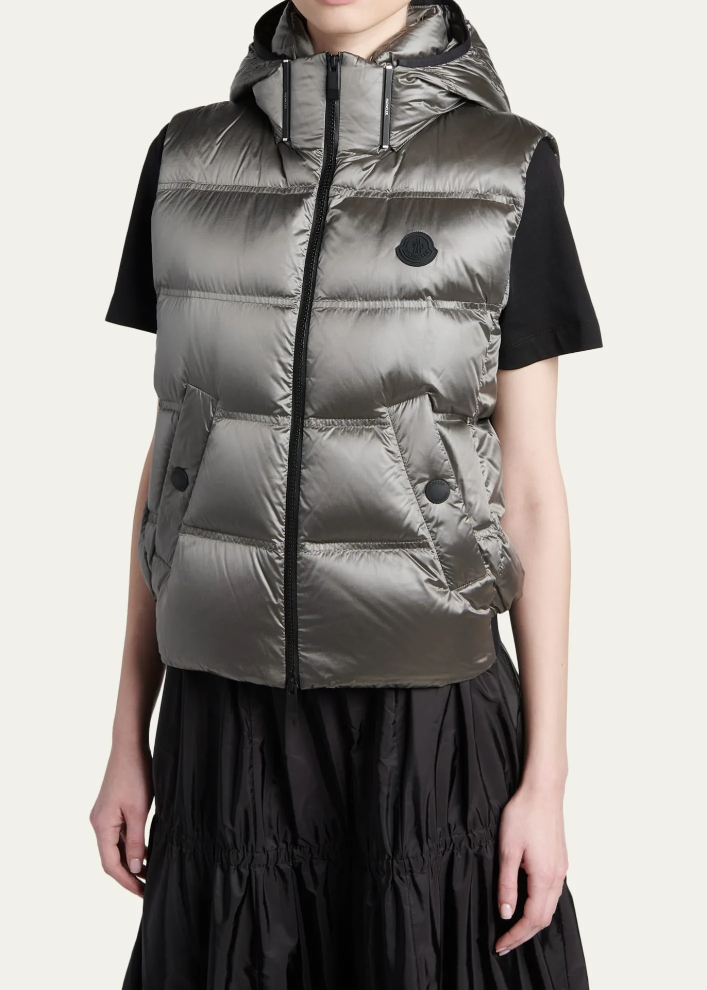 MonclerFluidite Zip-Front Down Vest